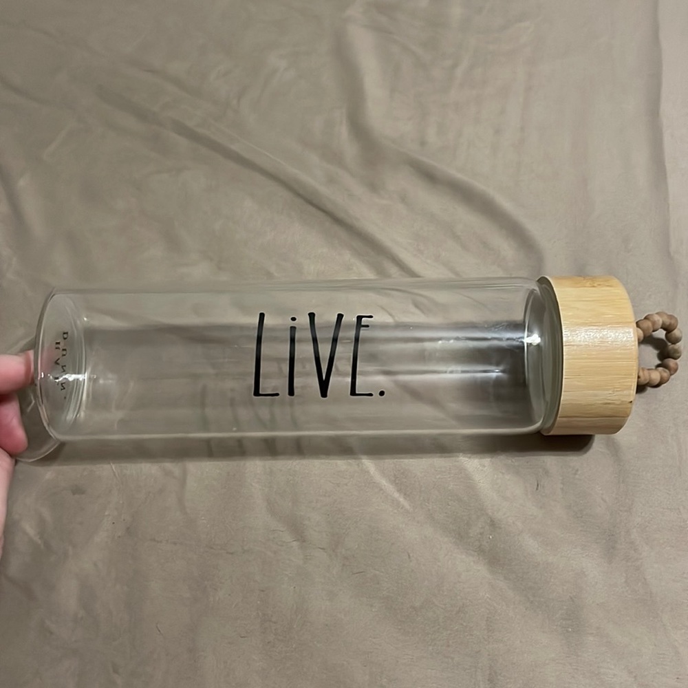 Rae Dunn Glass Bottle